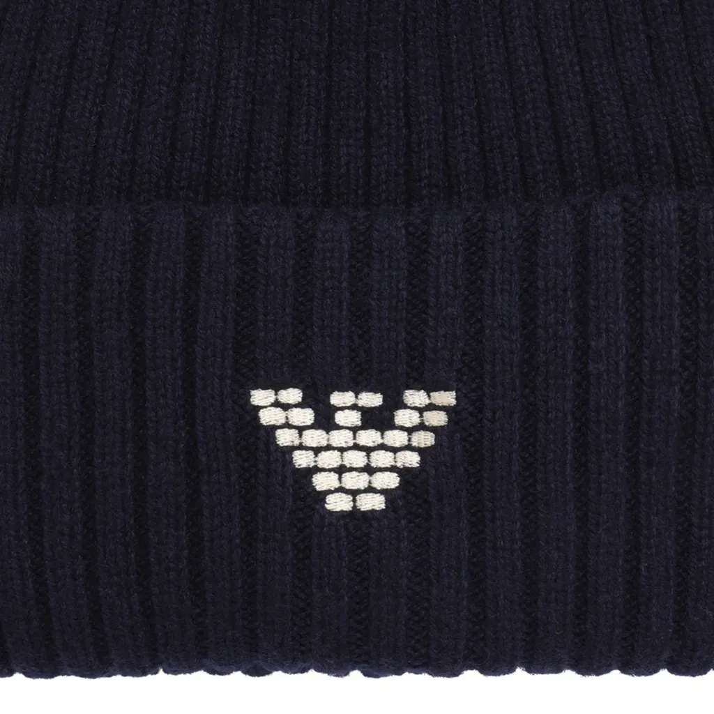 Emporio Armani Turn-Up Brim Beanie