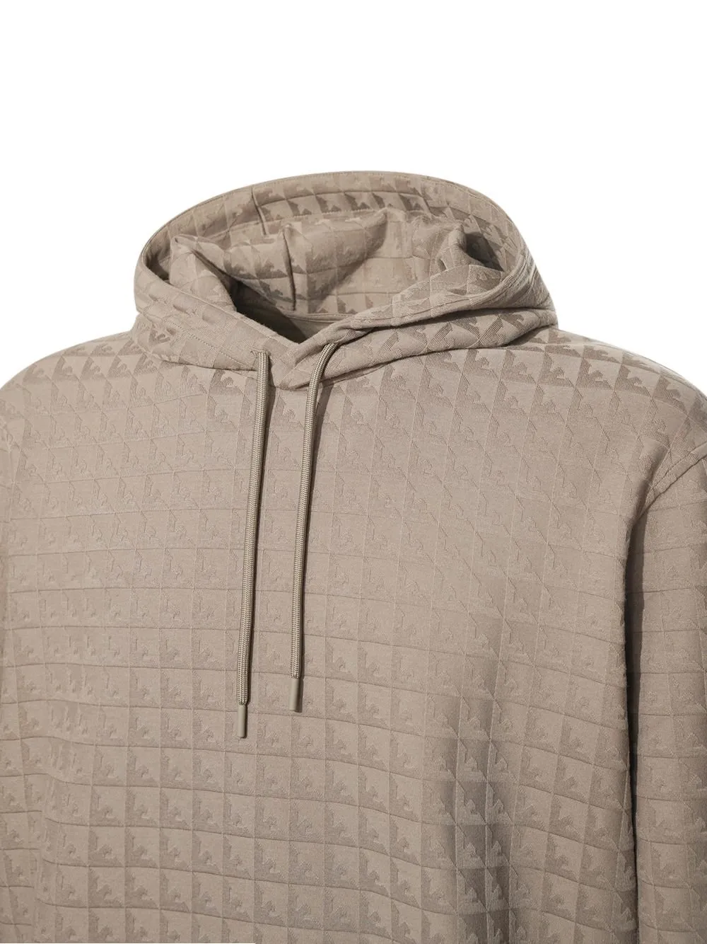 Emporio Armani All-Over Logo-Detailed Drawstring Hoodie