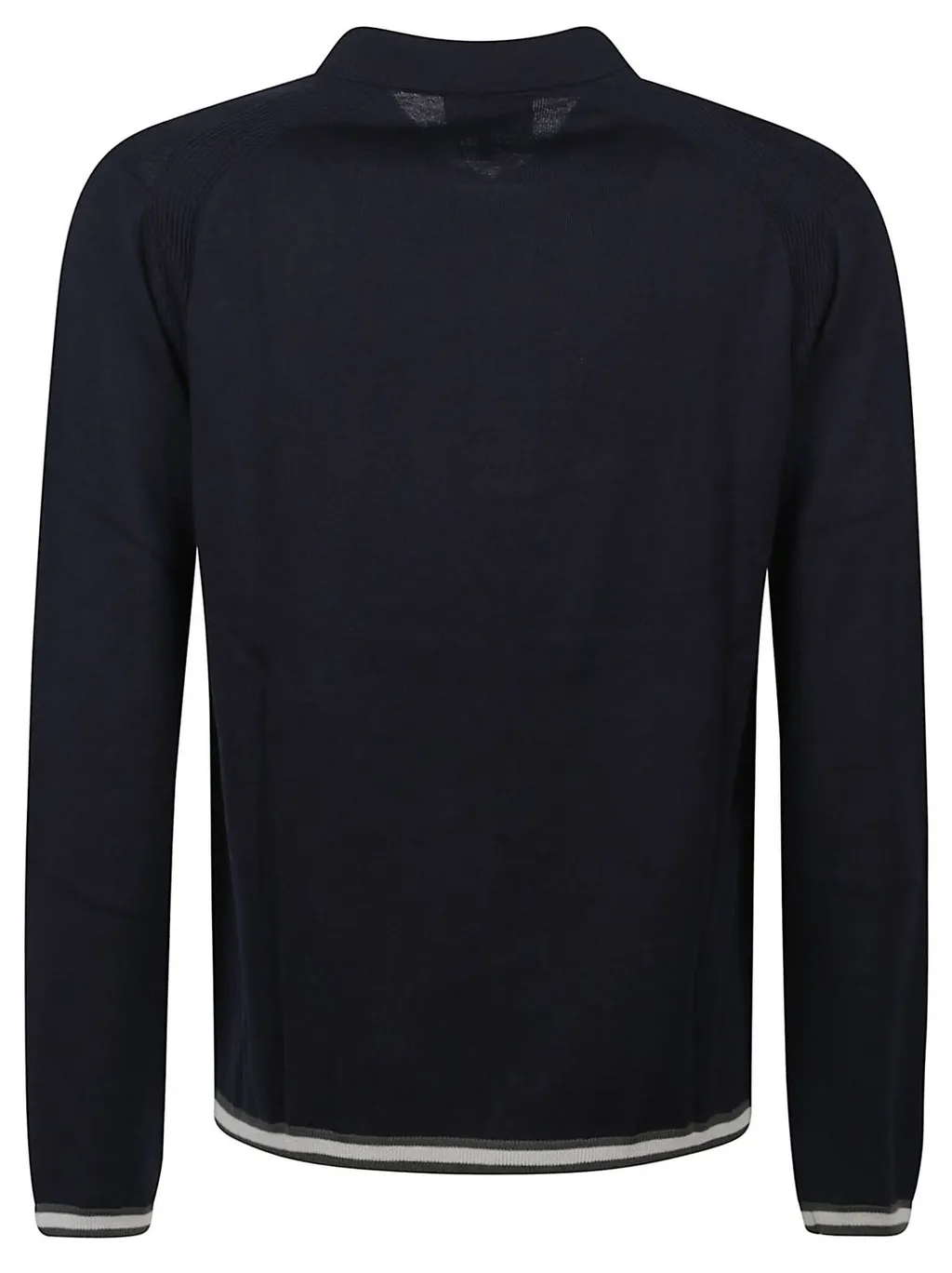 Emporio Armani Logo Embroidered Zip Detailed Polo Shirt