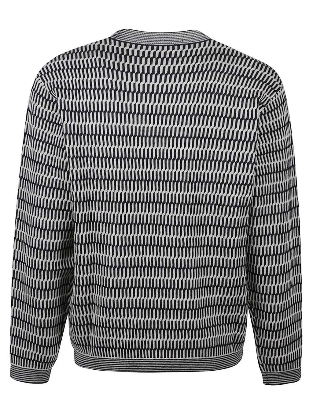 Emporio Armani Geometric Patterned Crewneck Jumper