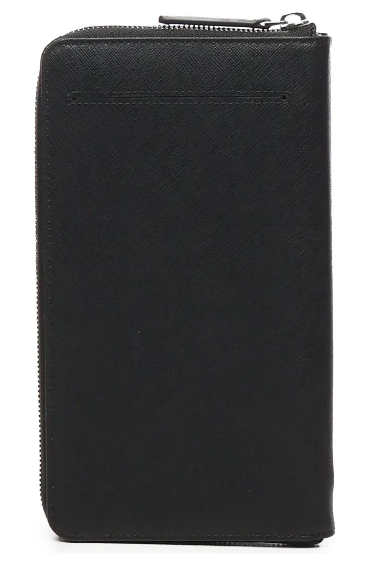 Emporio Armani Logo Plaque Zip-Around Wallet