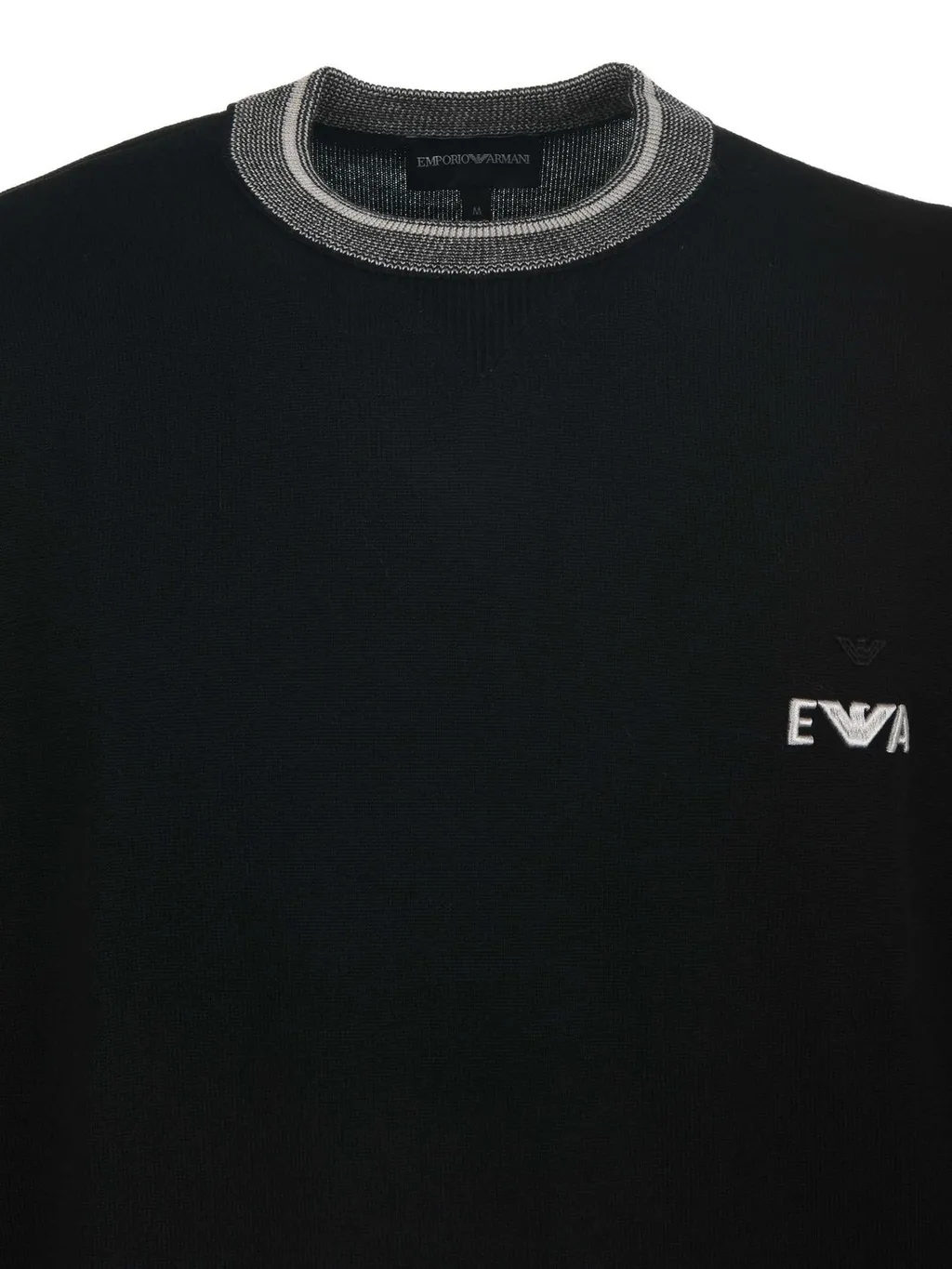 Emporio Armani Logo-Embroidered Crewneck Jumper