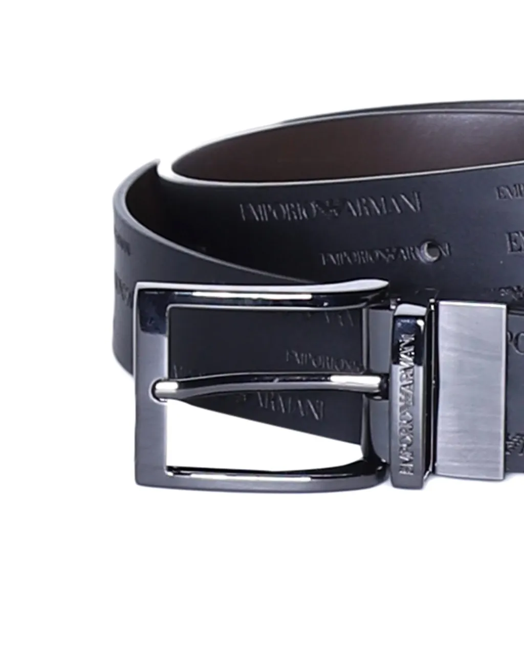 Emporio Armani Logo Embossed Reversible Belt