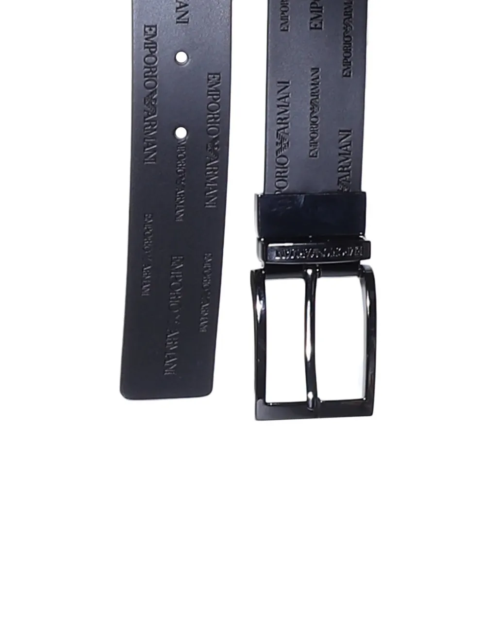 Emporio Armani Logo Embossed Reversible Belt
