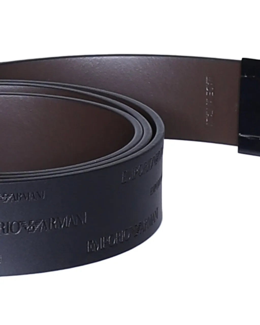 Emporio Armani Logo Embossed Reversible Belt