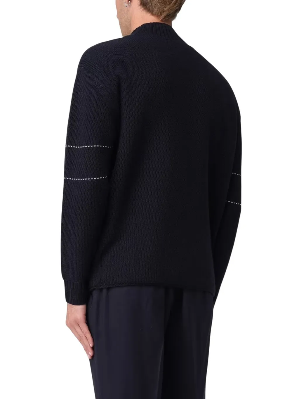 Emporio Armani Mock Neck Long-Sleeved Jumper