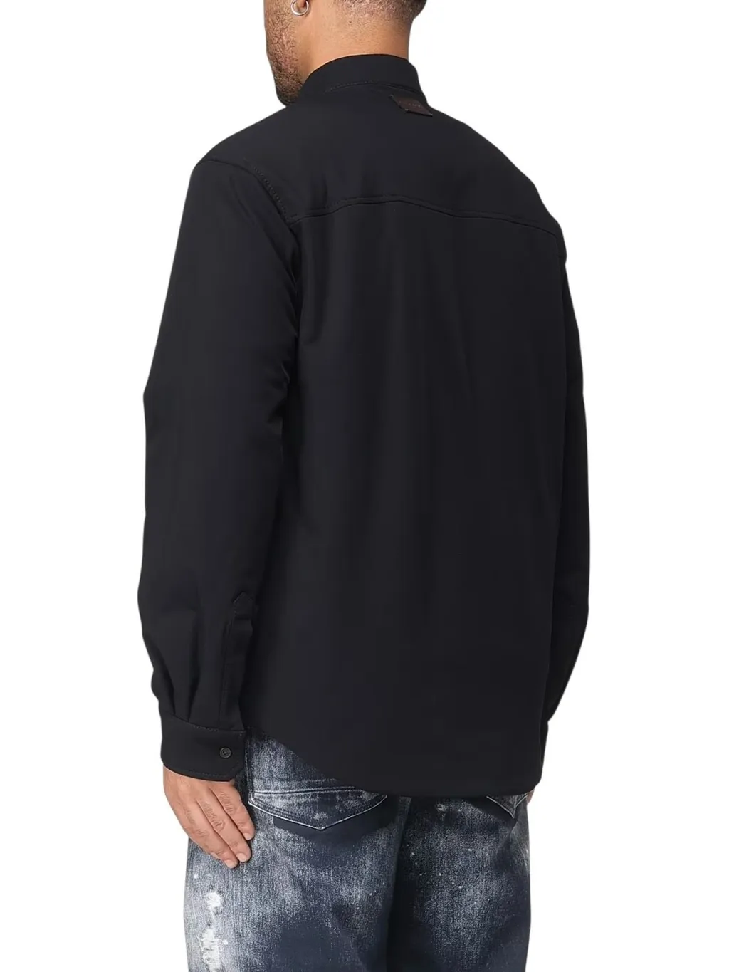 Emporio Armani Logo Patch Buttoned Shirt