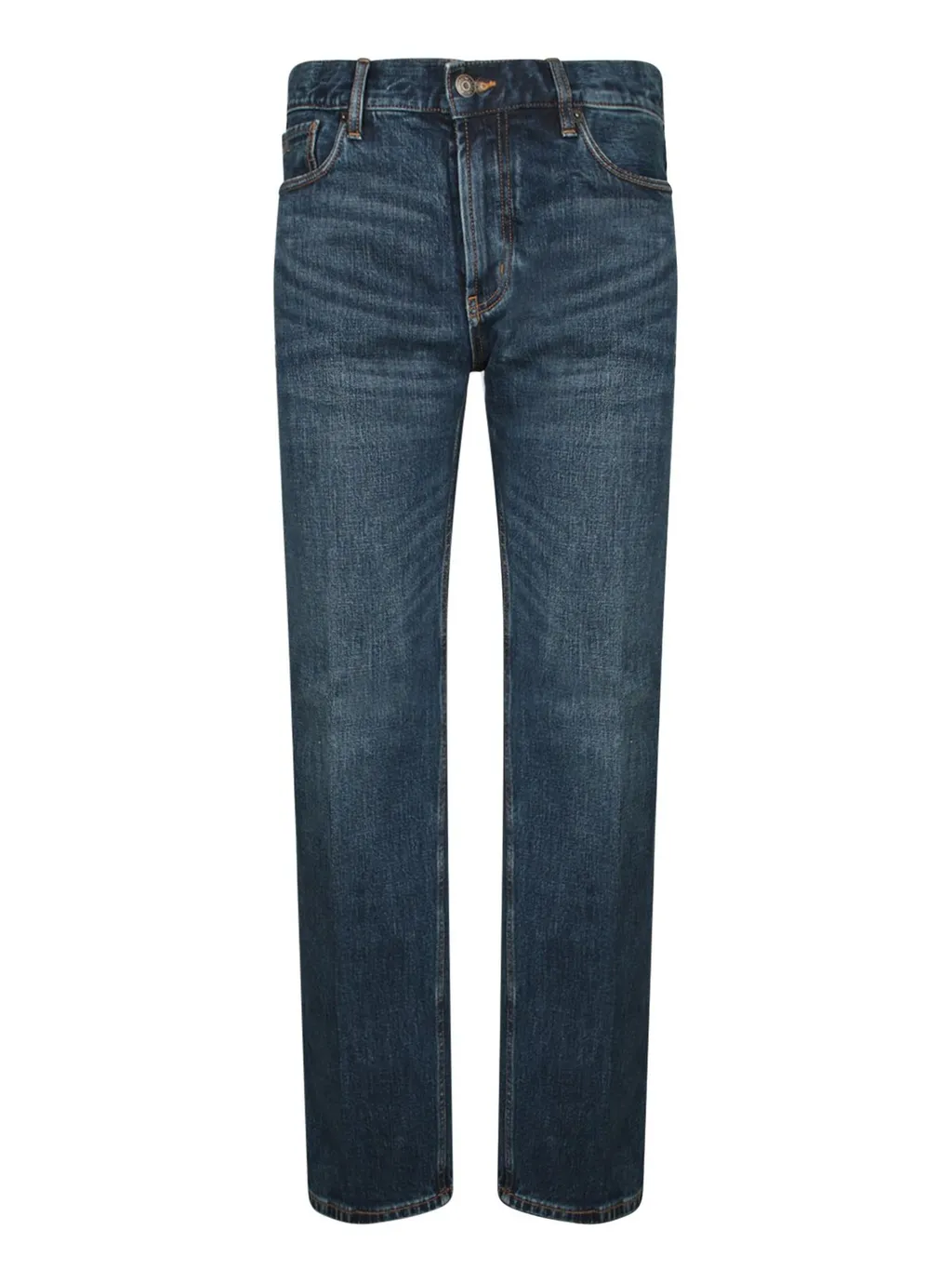 Emporio Armani Logo-Patch Straight-Leg Jeans