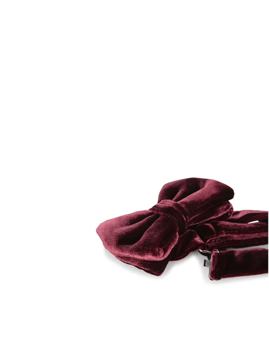 Emporio Armani Hook Fastening Velvet Bow Tie