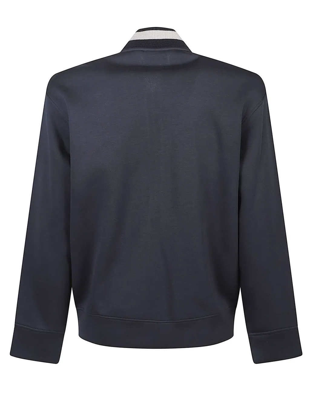 Emporio Armani Eagle Patch Double-Jersey Zip-Up Sweatshirt