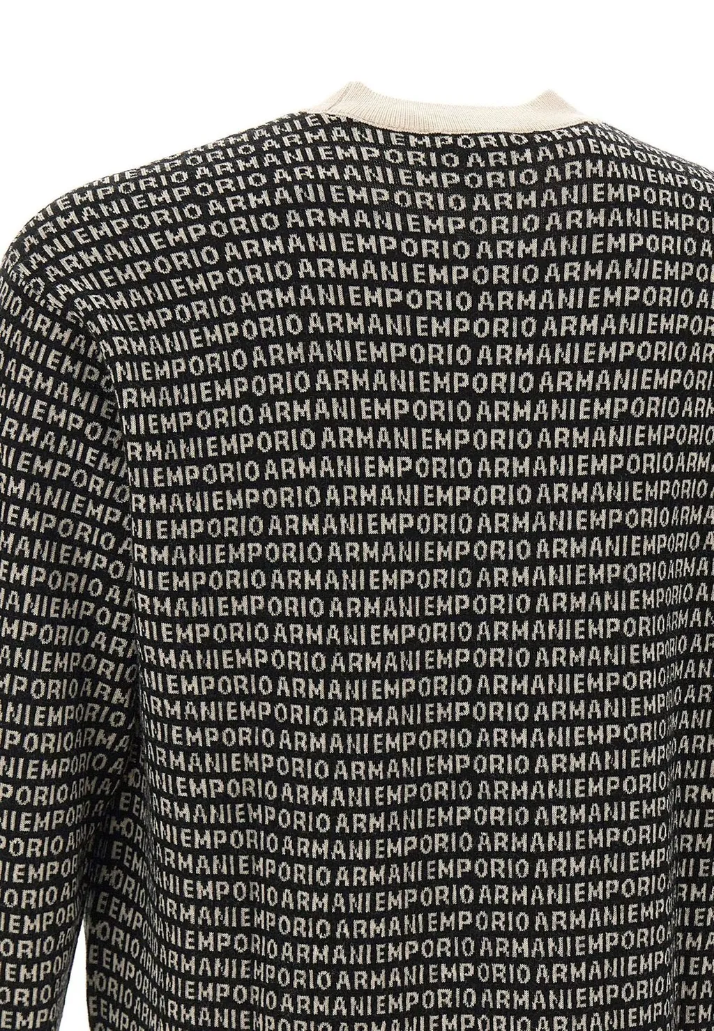Emporio Armani All-Over Patterned Crewneck Jumper