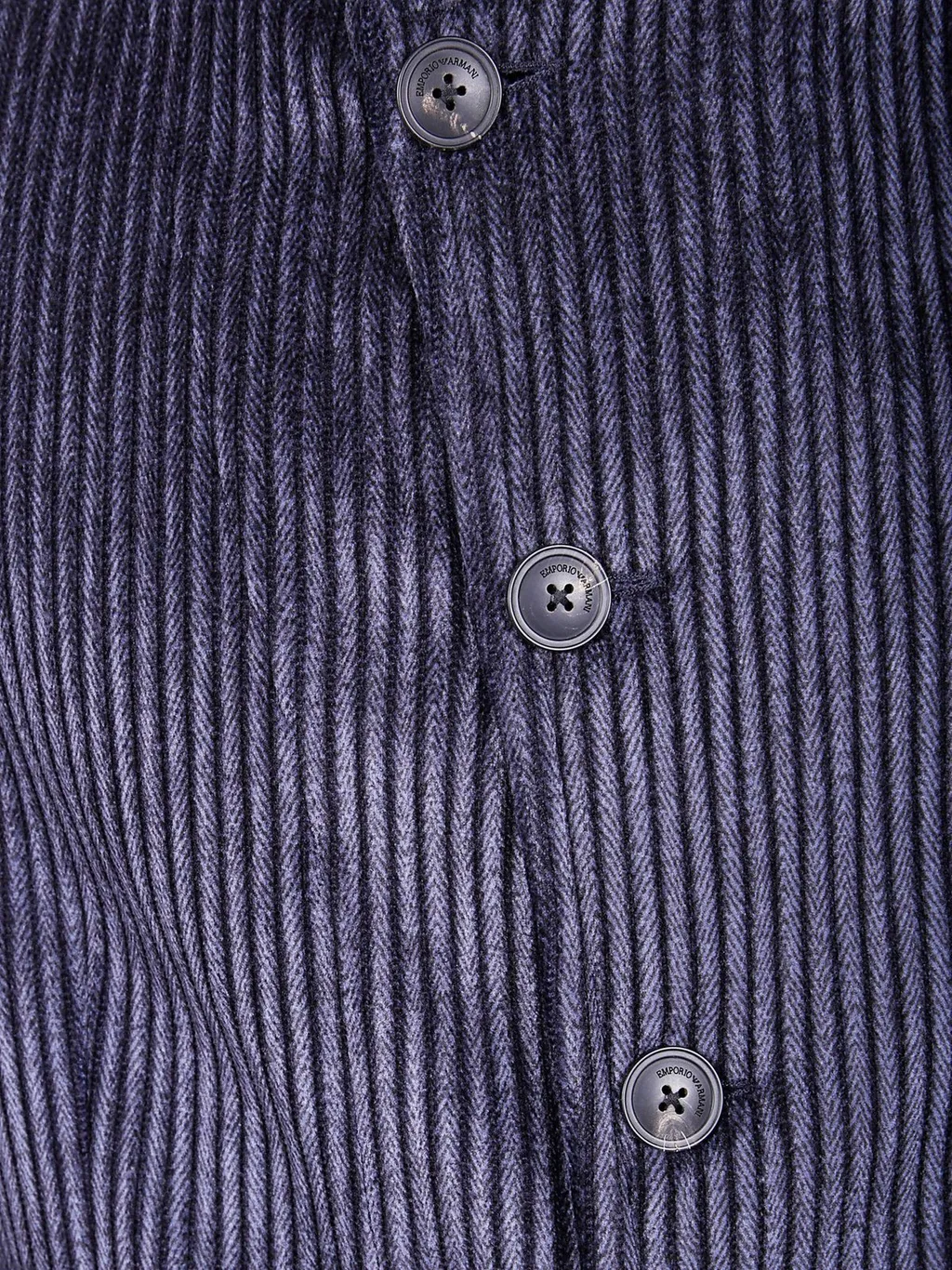 Emporio Armani Herringbone-Patterned Button-Up Blazer
