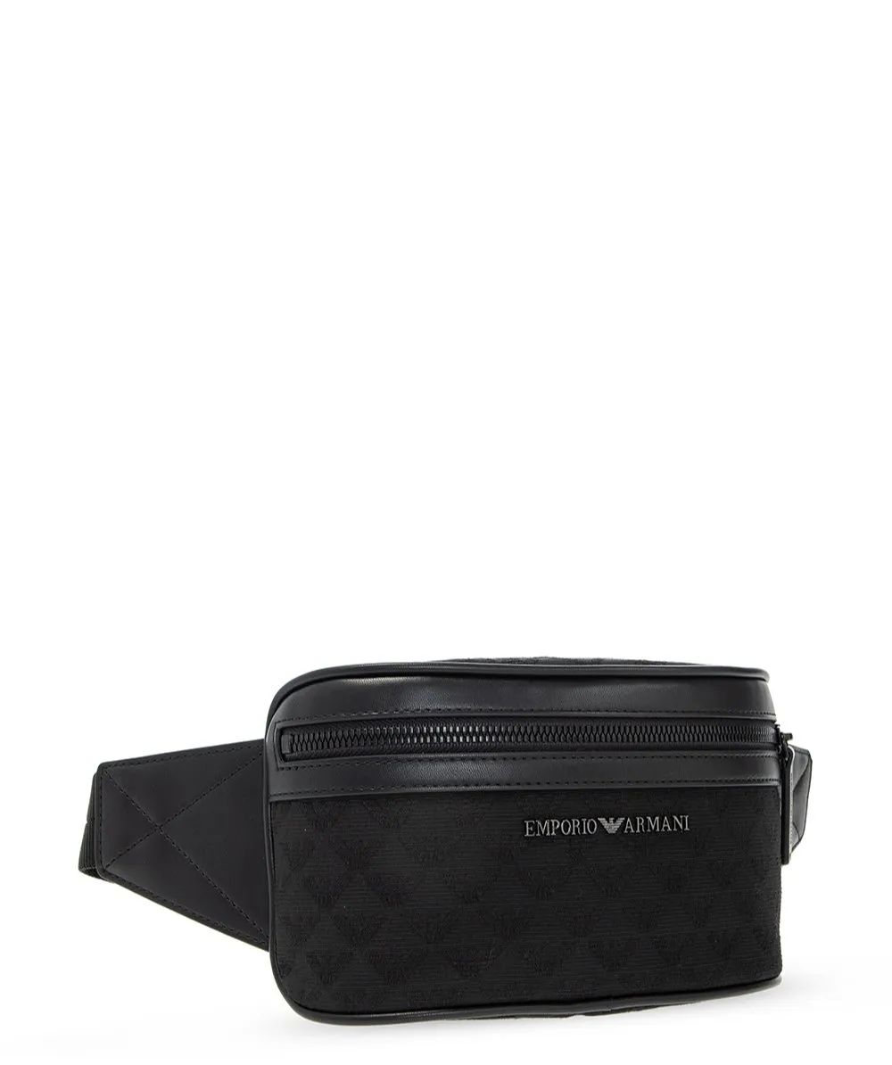 Emporio Armani All-Over Eagle Jacquard Belt Bag