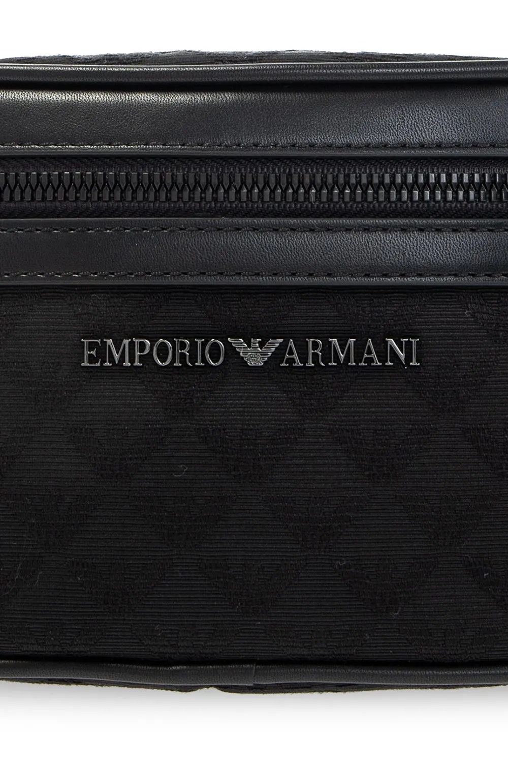 Emporio Armani All-Over Eagle Jacquard Belt Bag
