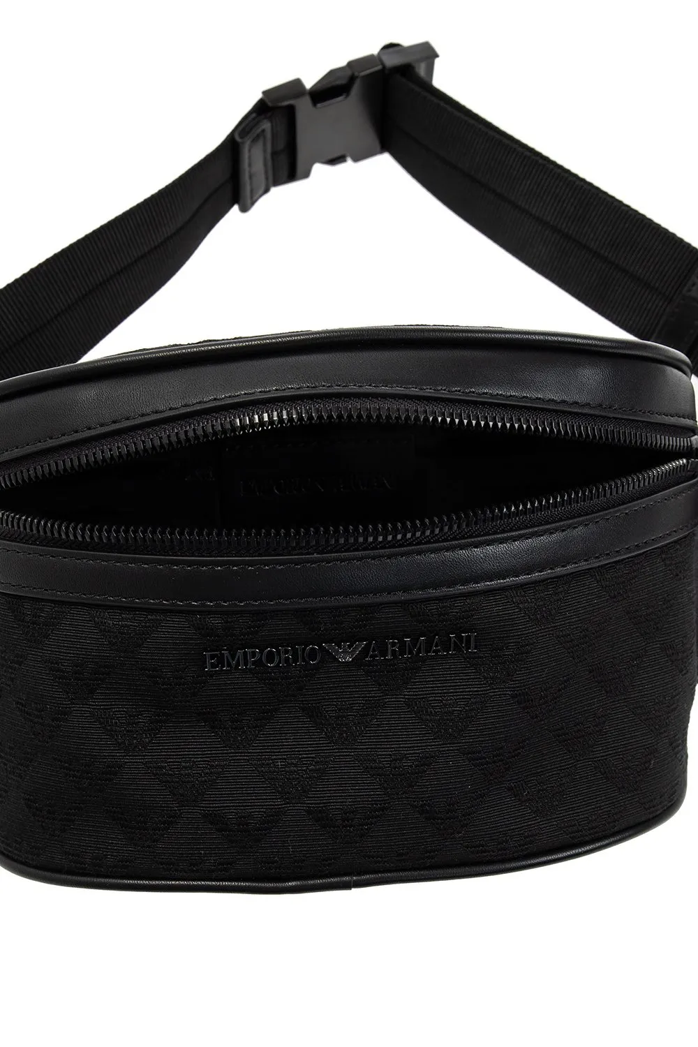 Emporio Armani All-Over Eagle Jacquard Belt Bag