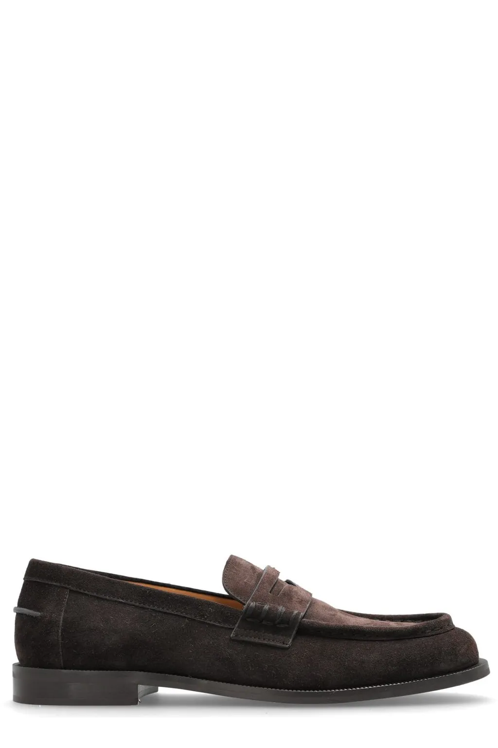 Emporio Armani Round Toe Slip-On Loafers