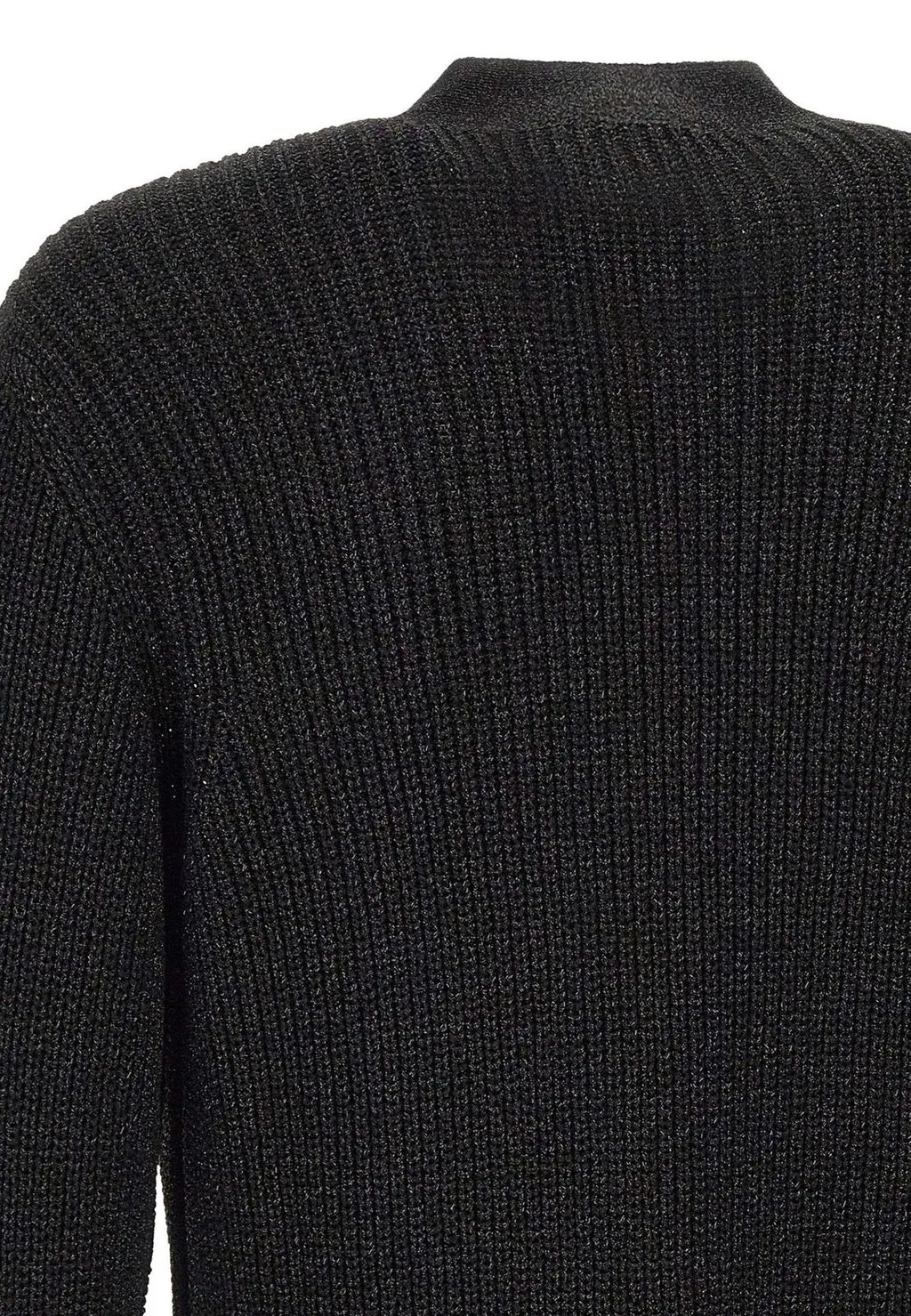 Emporio Armani Lurex Buttoned Cardigan