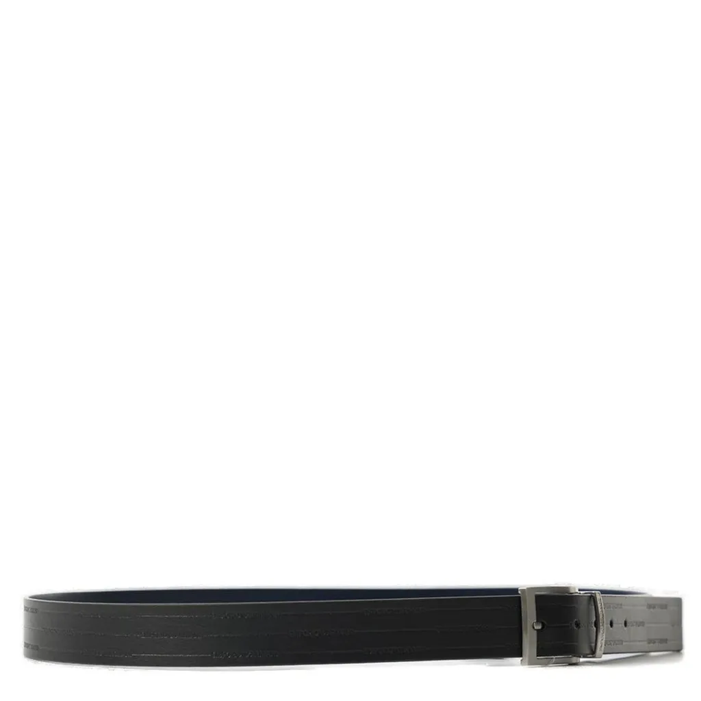 Emporio Armani Logo Engraved Buckled Belt