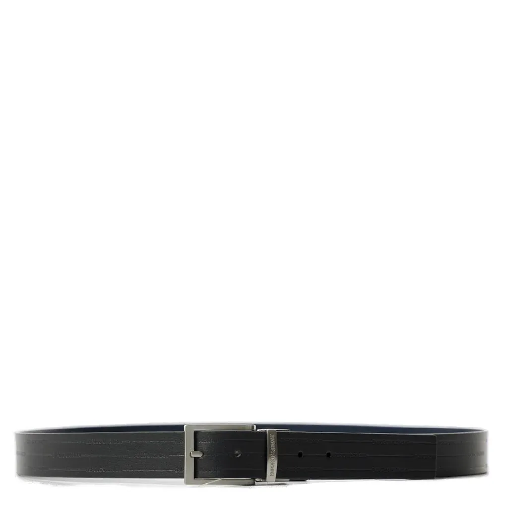 Emporio Armani Logo Engraved Buckled Belt