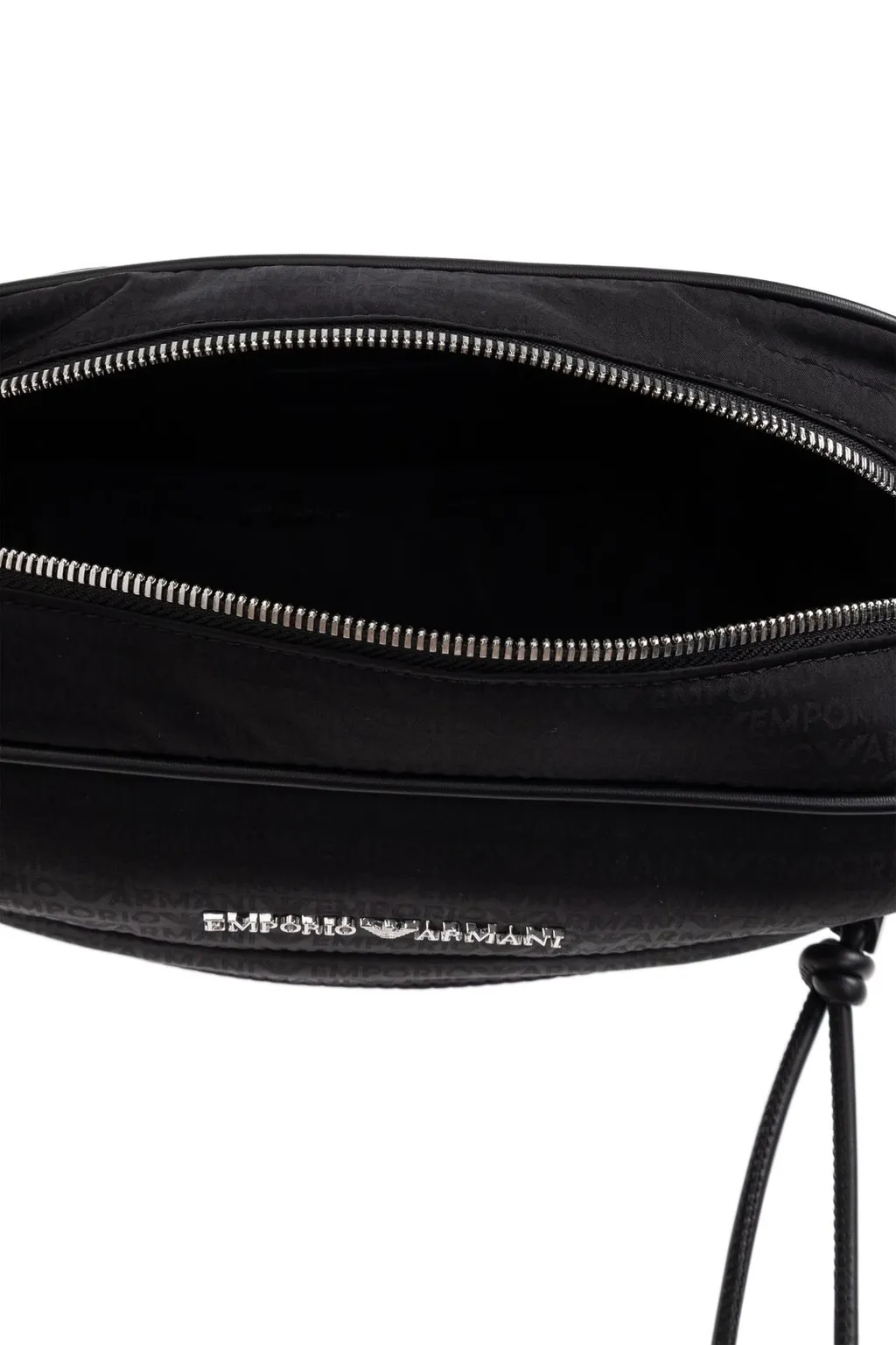 Emporio Armani Logo Lettering Zip-Up Wash Bag