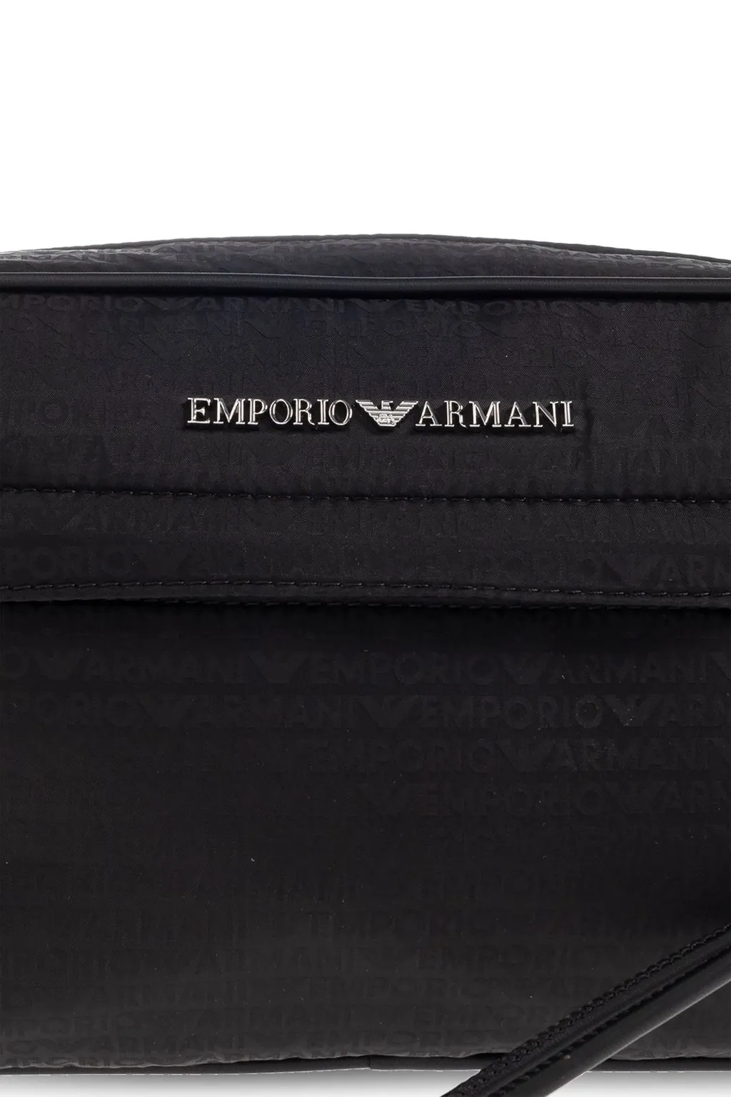 Emporio Armani Logo Lettering Zip-Up Wash Bag