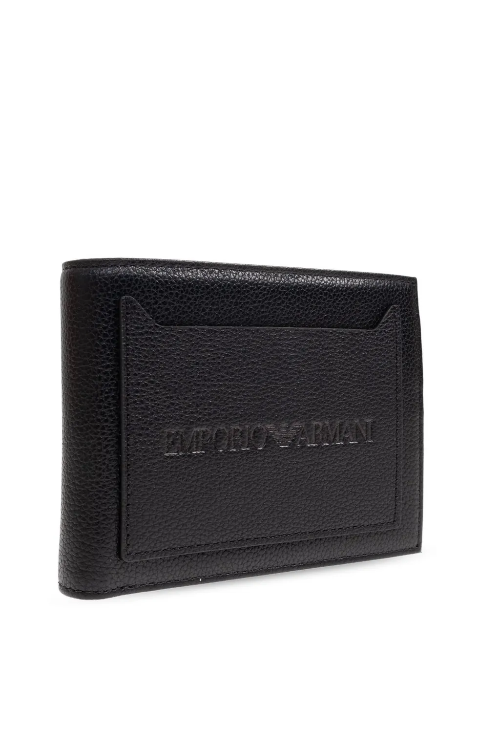 Emporio Armani Logo Embossed Bifold Wallet