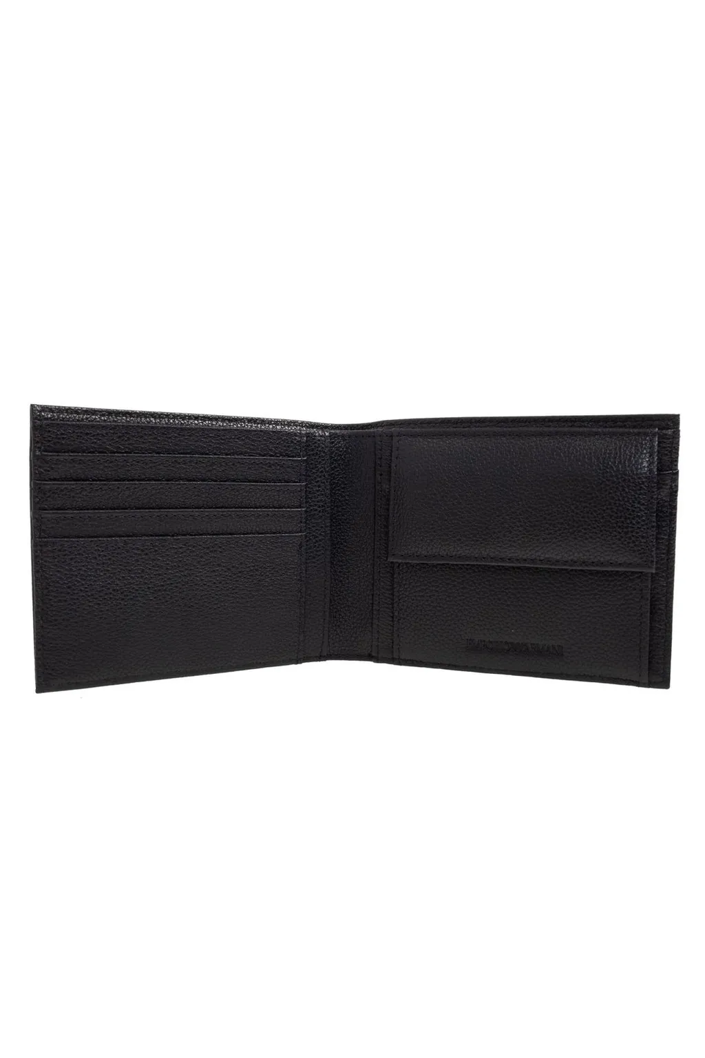 Emporio Armani Logo Embossed Bifold Wallet