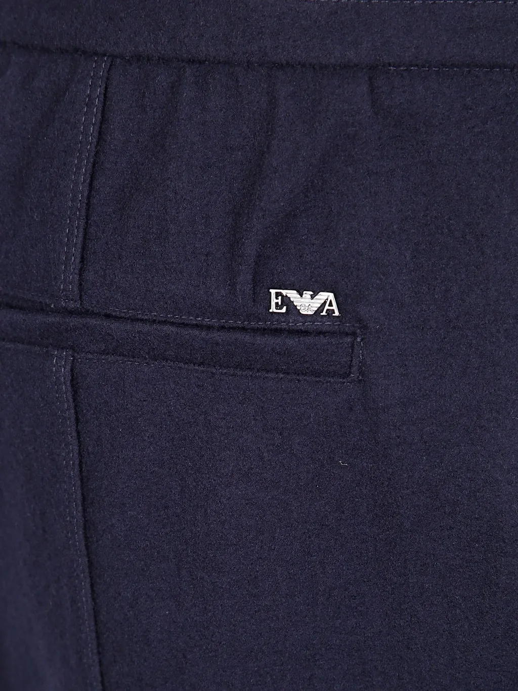 Emporio Armani Logo Plaque Tapered Pants