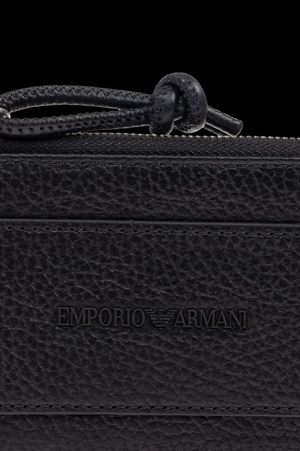 Emporio Armani Logo Embossed Card Holder