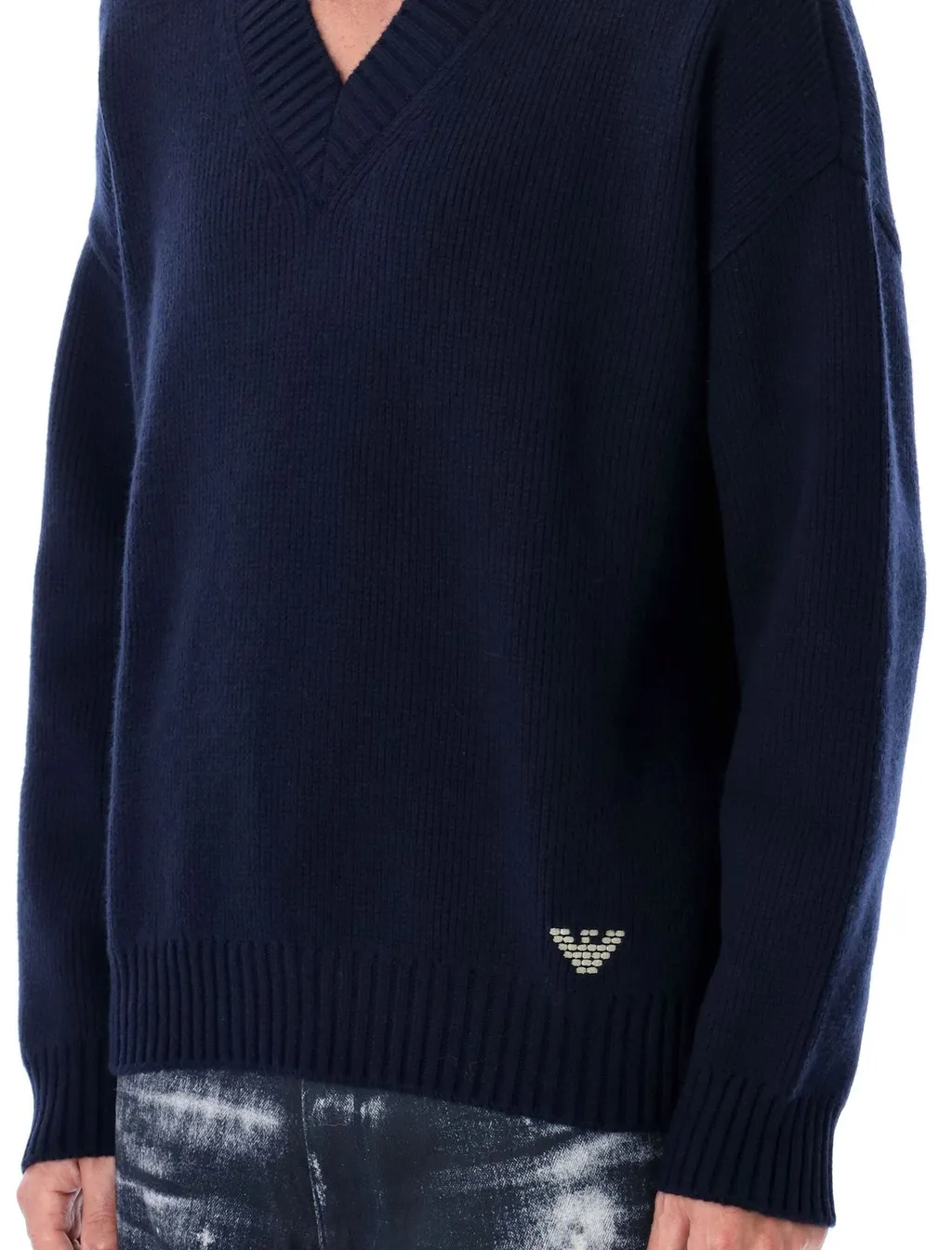 Emporio Armani V-Neck Knitted Jumper