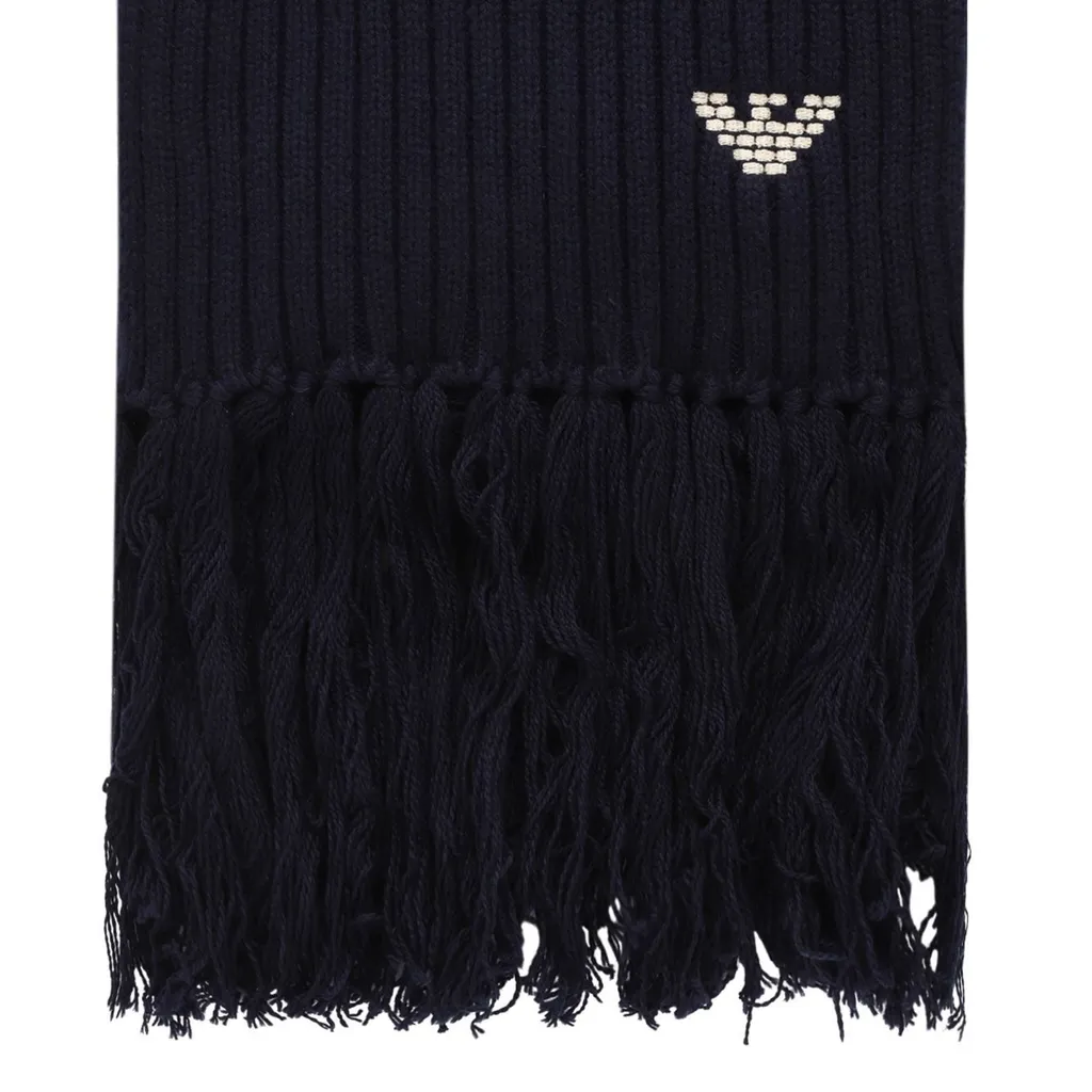 Emporio Armani Fringed Edge Scarf
