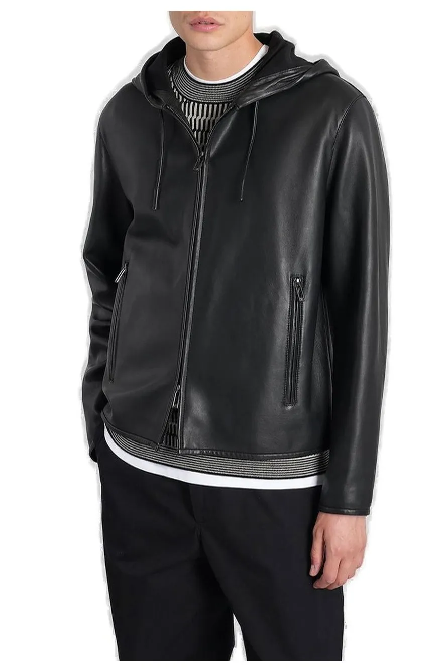 Emporio Armani Zipped Hooded Jacket