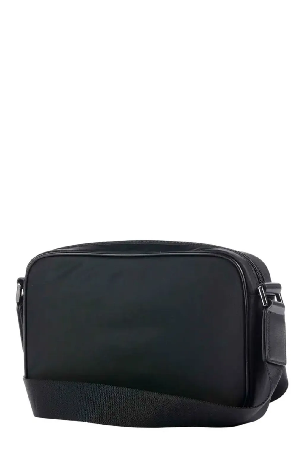 Emporio Armani Logo Plaque Zipped Messenger Bag