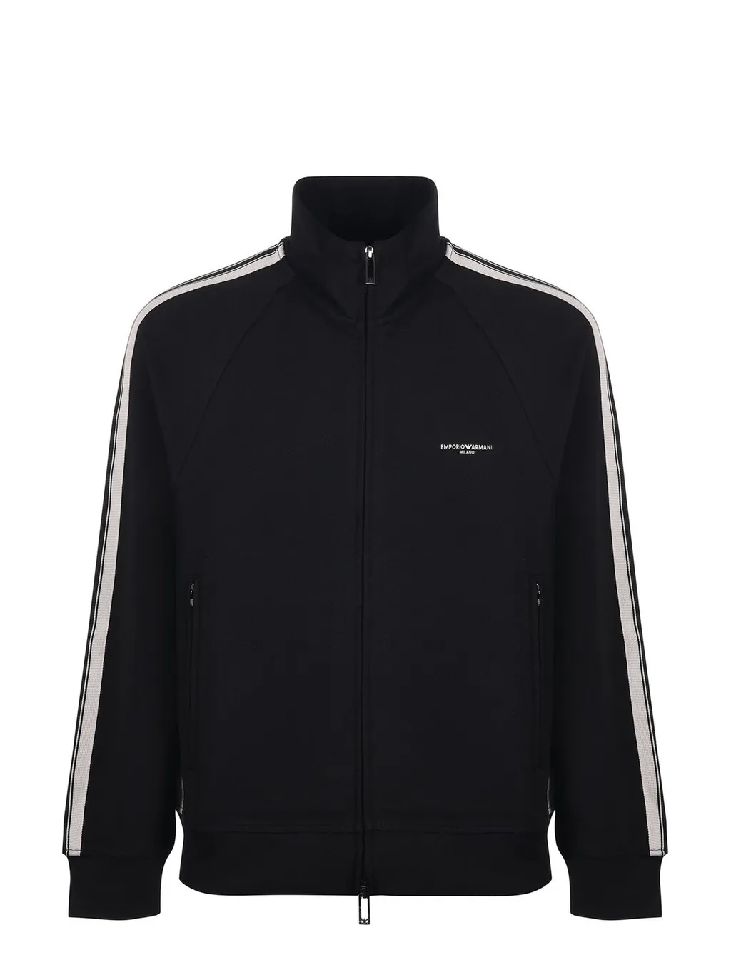 Emporio Armani Logo Detailed Zipped Sweatshirt