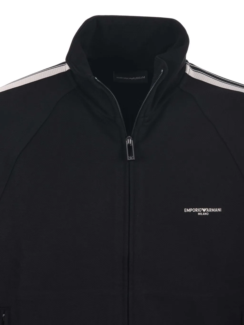Emporio Armani Logo Detailed Zipped Sweatshirt