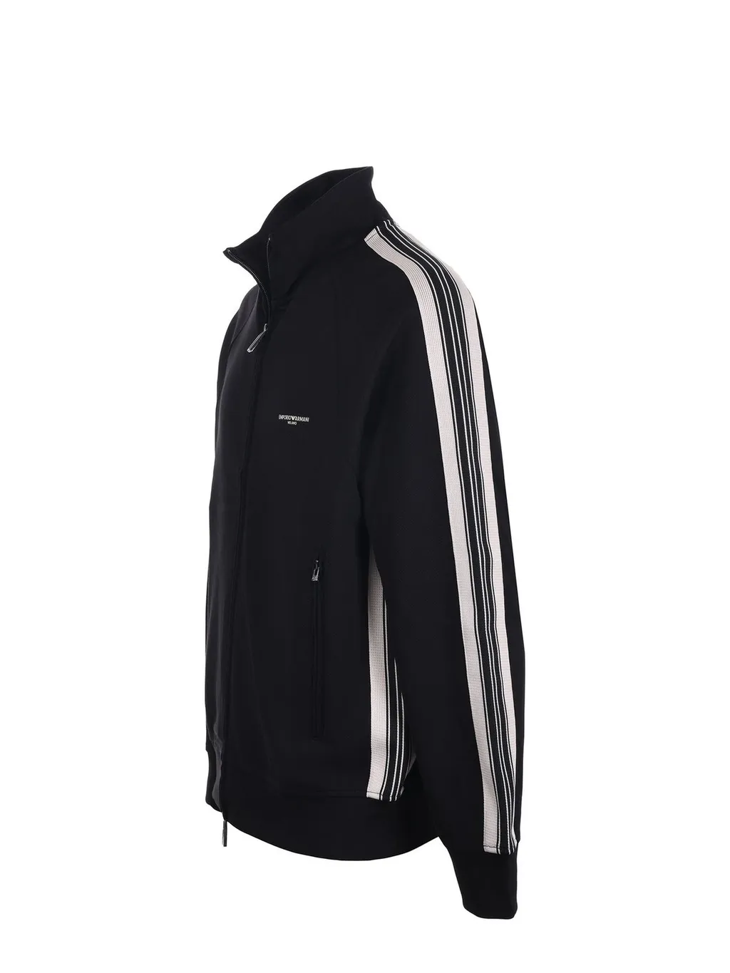 Emporio Armani Logo Detailed Zipped Sweatshirt