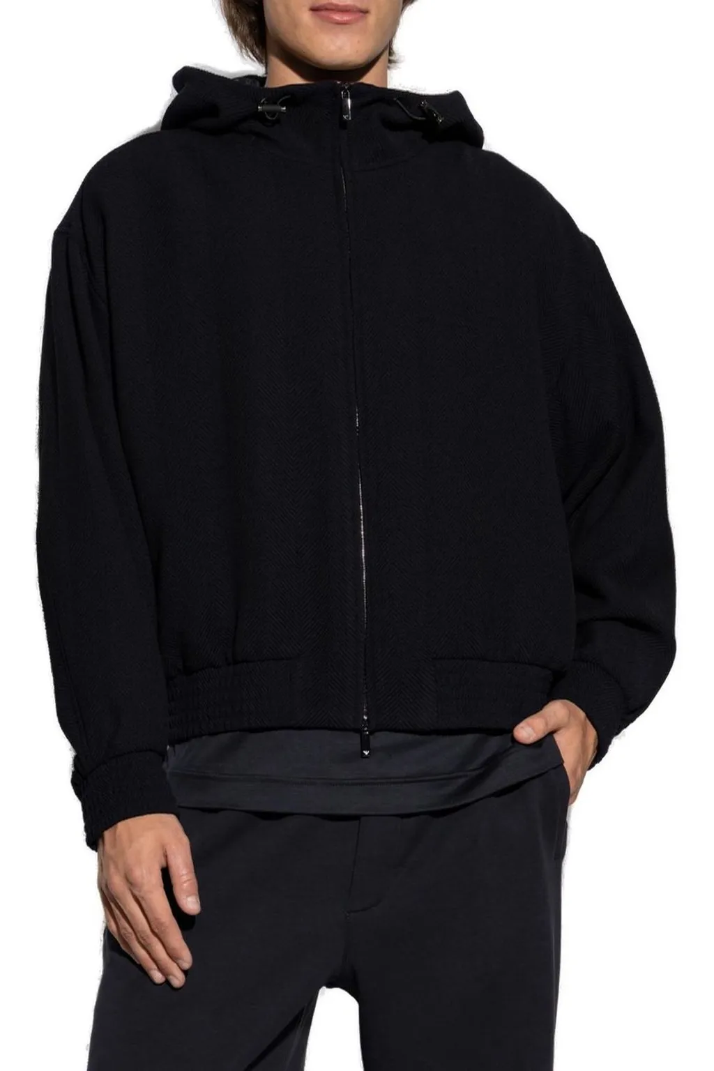 Emporio Armani Zip-Up Hooded Jacket