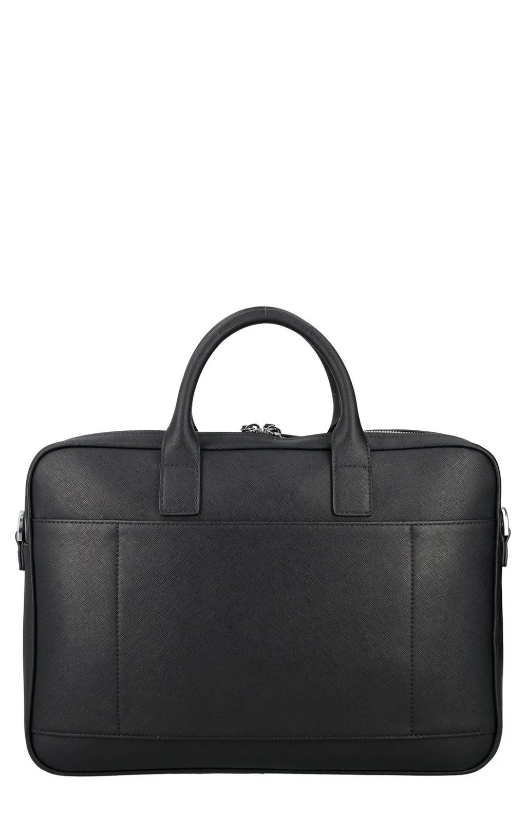 Emporio Armani Logo Plaque Zipped Laptop Case