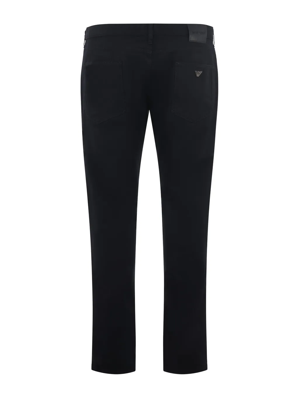 Emporio Armani Logo Plaque Stretched Denim Jeans