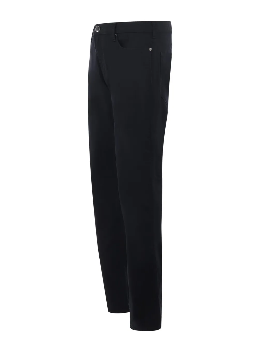 Emporio Armani Logo Plaque Stretched Denim Jeans