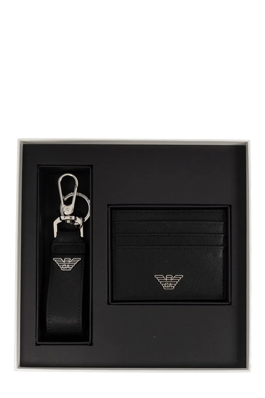 Emporio Armani Logo Plaque Wallet Set