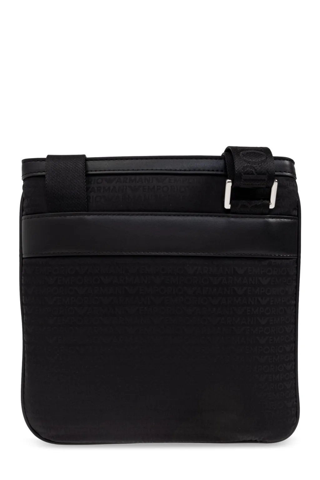 Emporio Armani Logo Plaque Zip-Up Crossbody Bag