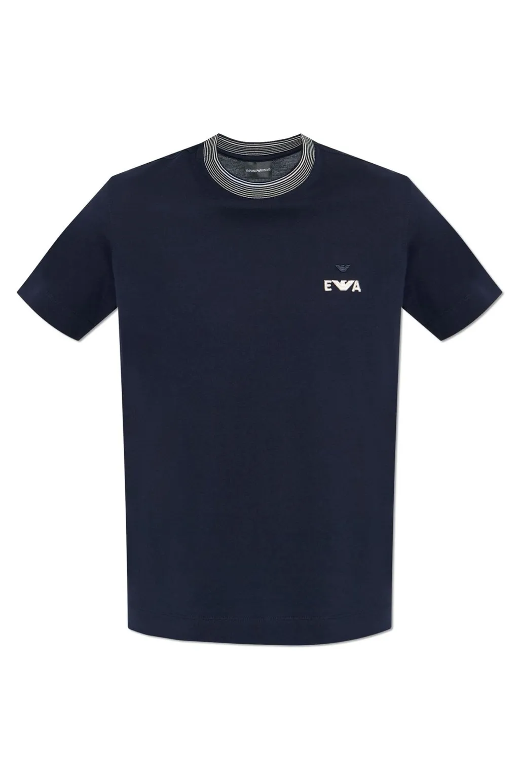 Emporio Armani Logo-Embroidered Crewneck T-Shirt