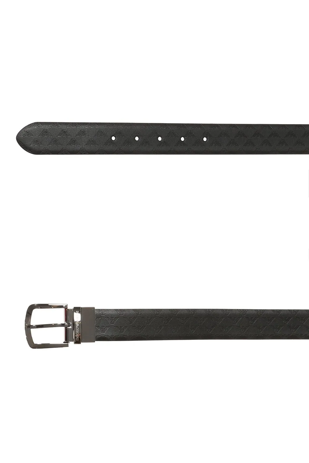 Emporio Armani Logo Embossed Buckle-Fastened Belt