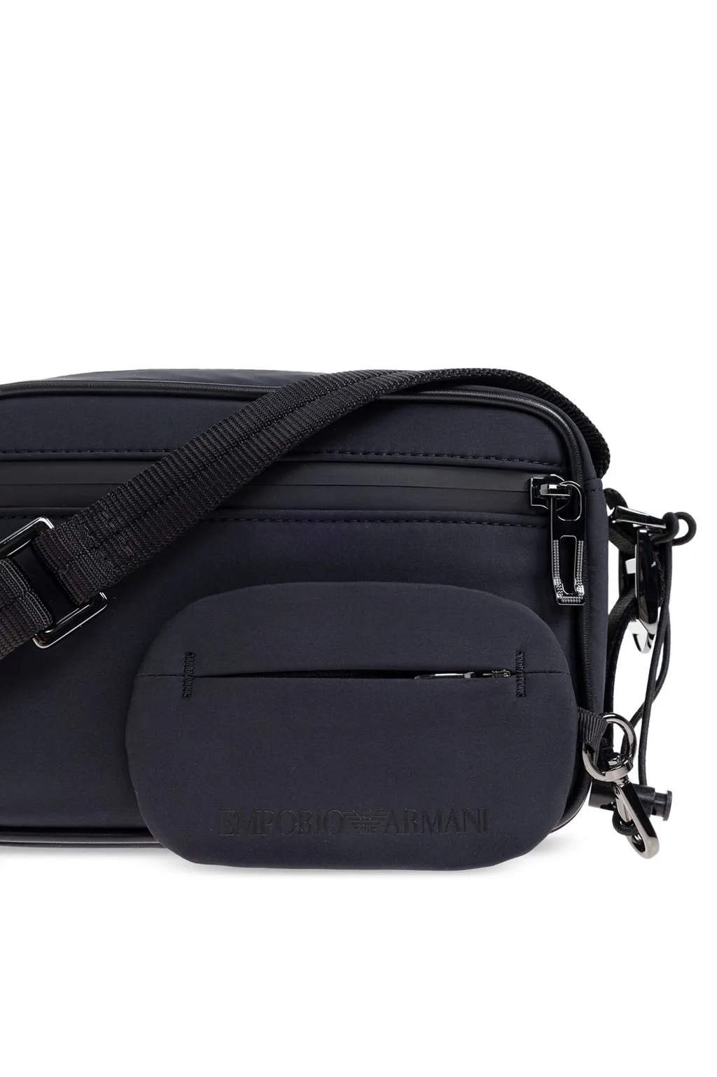 Emporio Armani Logo Patch Messenger Bag