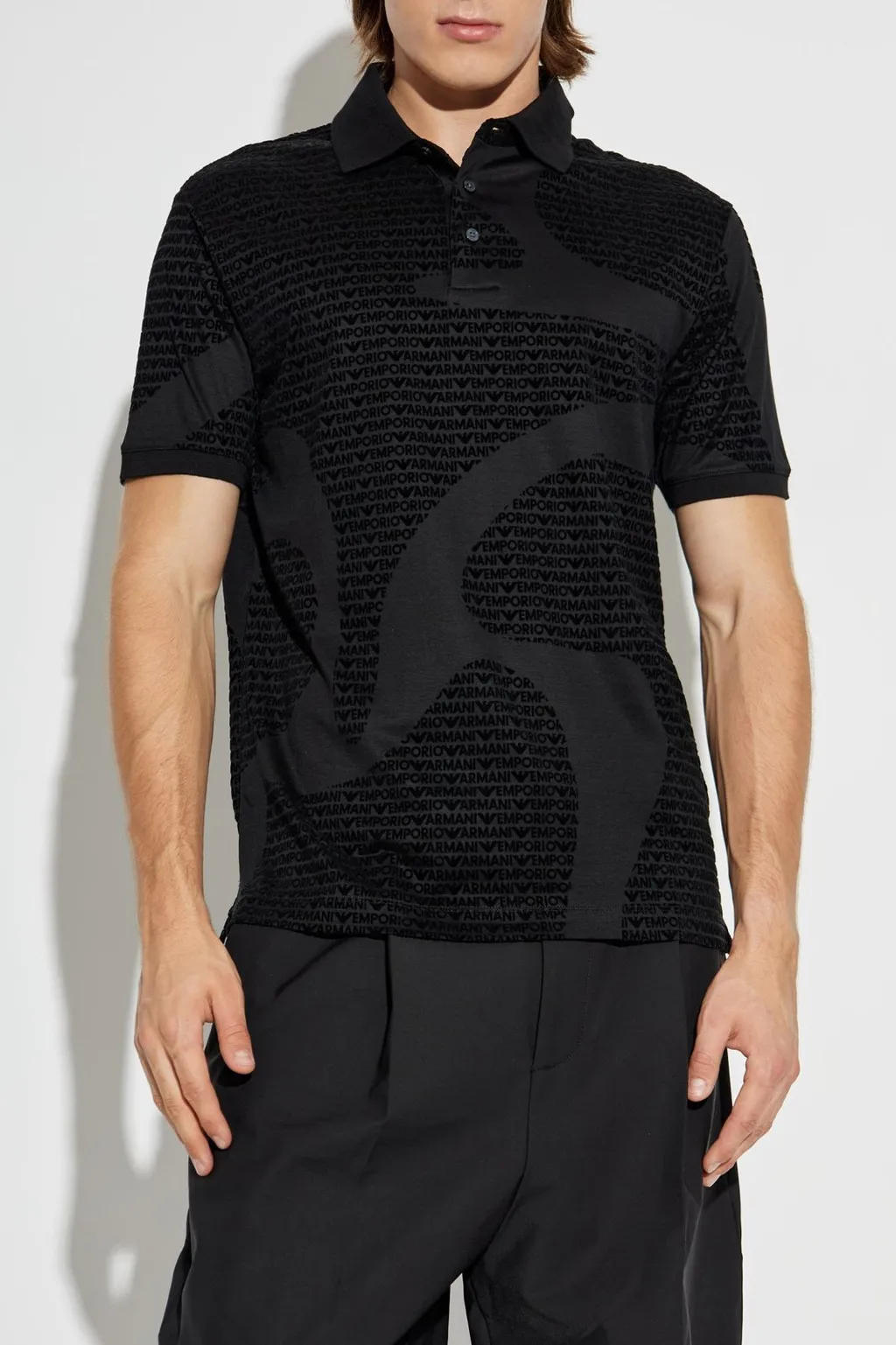 Emporio Armani Monogram Polo Shirt