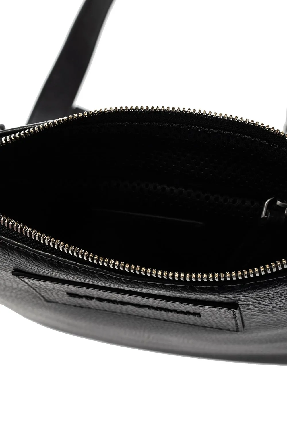 Emporio Armani Logo Patch Zipped Messenger Bag