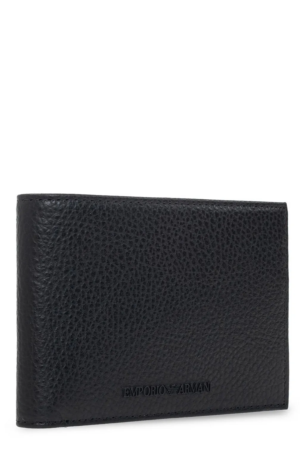 Emporio Armani Logo Lettering Bi-Fold Wallet And Keyring Set