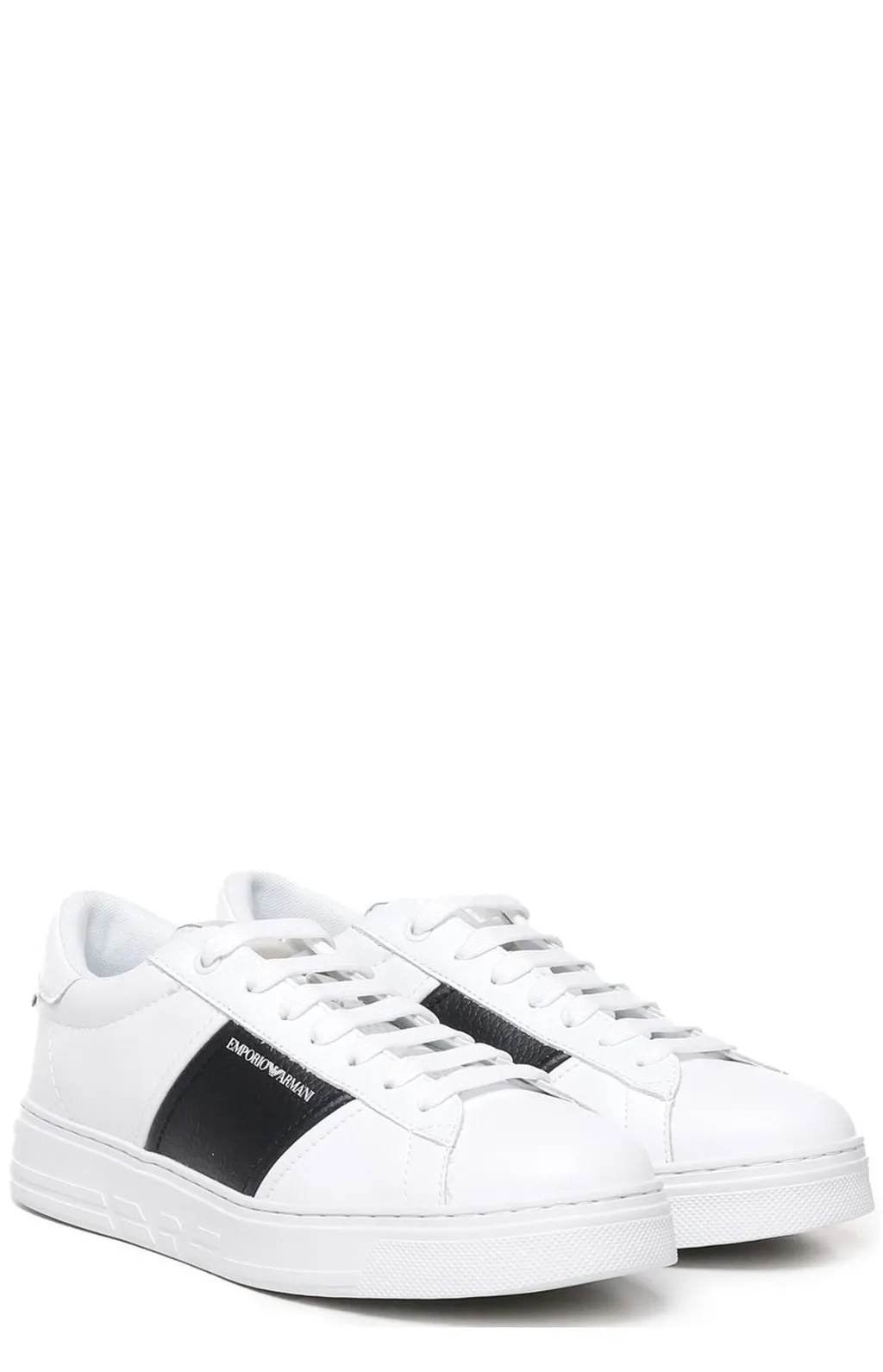 Emporio Armani Logo Printed Lace-Up Sneakers