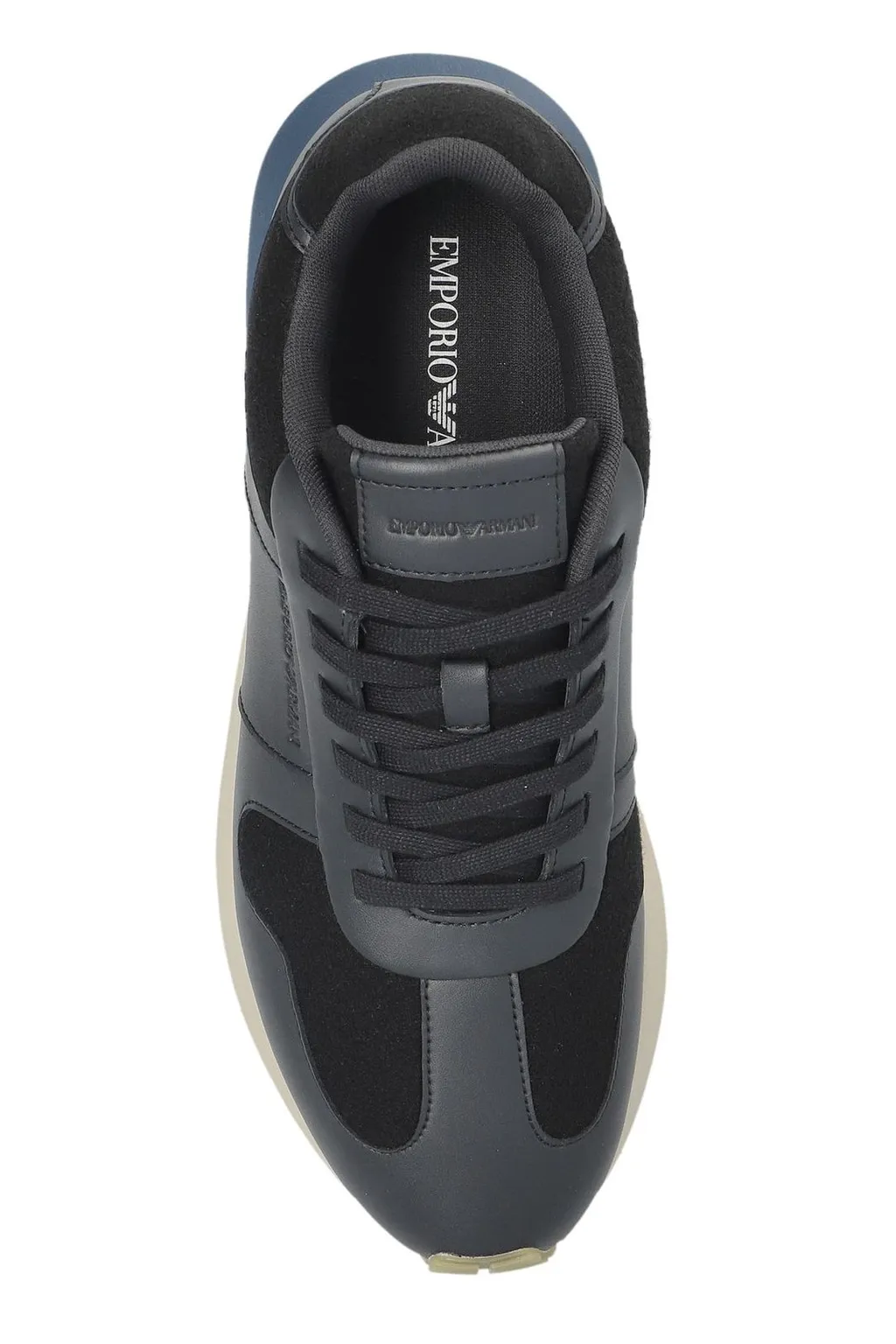 Emporio Armani Logo Embossed Low-Top Sneakers